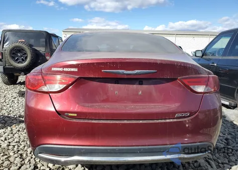 2015 Chrysler 200 Limited z USA, uszkodzony, nr VIN 1C3CCCAB7FN593457